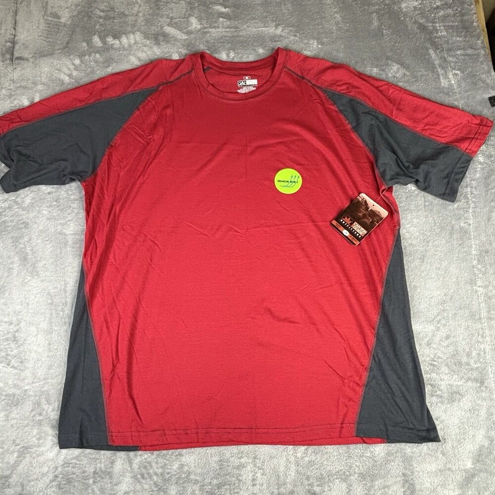 Canyon Guide Outfitters Shirt Mens 2X Red Blue T-Shirt New Short‎ Sleeve
